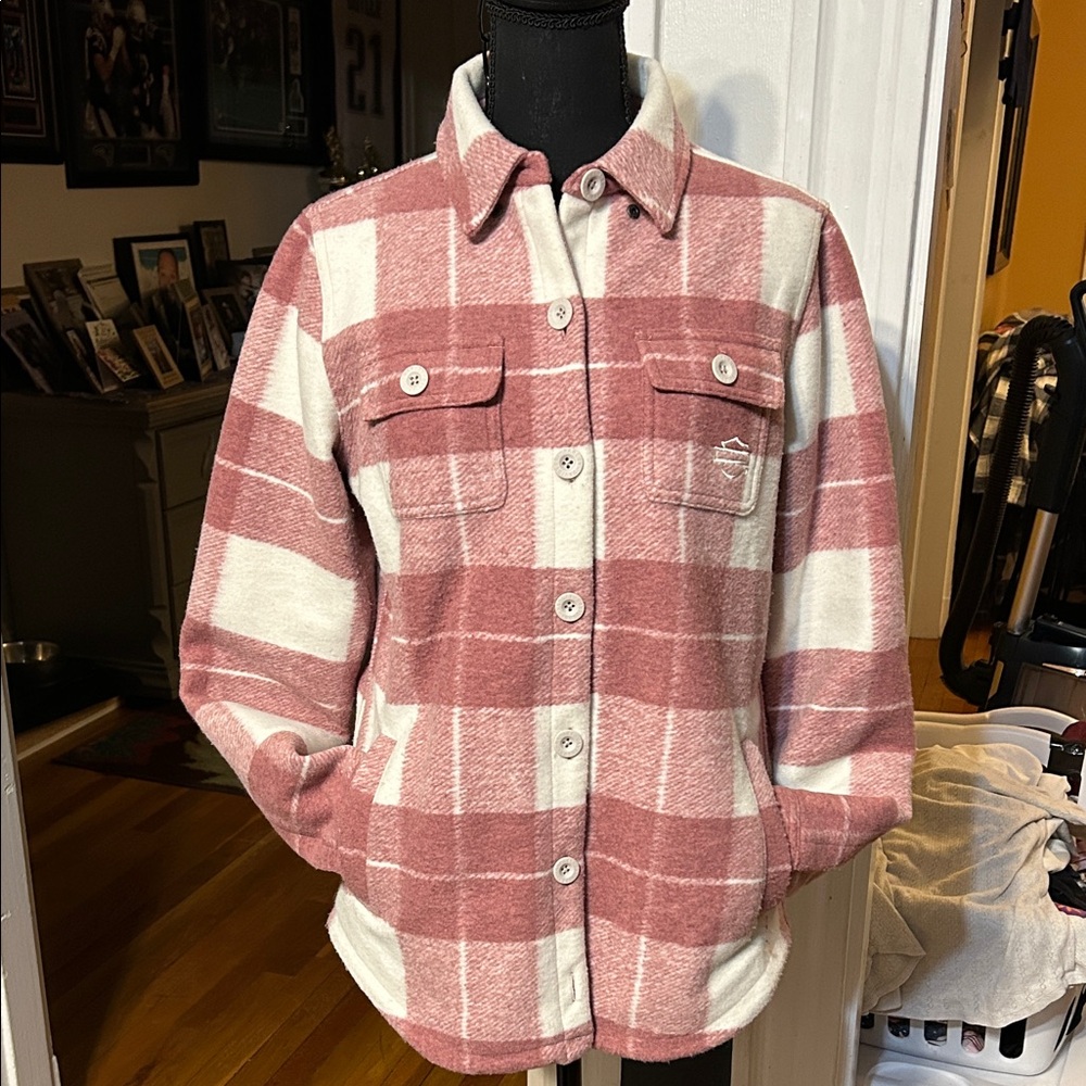 Harley Davidson Plaid Button-Up Jacket